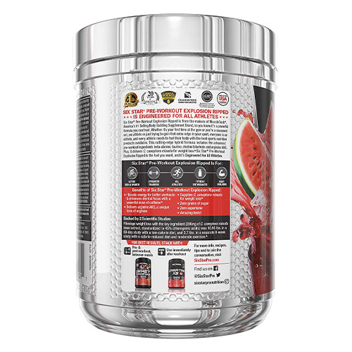 Imagen lateral del producto Six-Star-Preworkout-Explosion-Ripped