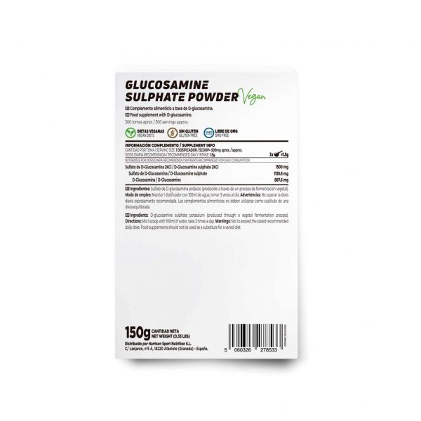 etiqueta del producto glucosamine-sulphate-150g-powder-hsn_1