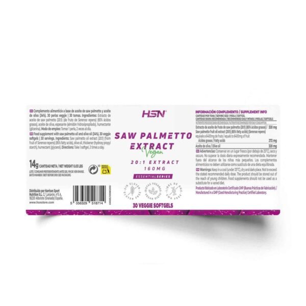 etiqueta del producto saw-palmetto-extract-160mg-front